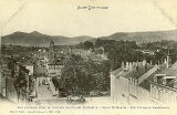 Saint-Dié. - Vue générale prise du Clocher de l'Eglise St-Martin. - Place St-Martin - Rue Thiers et Cathédrale